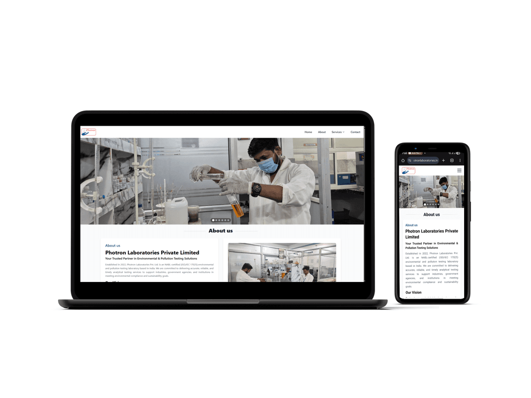 Photron Laboratories Website Screenshot